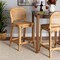 Baxton Studio Adrena Modern Bohemian Natural Brown Rattan Counter Stool 225-13070-ZORO - alternate 1